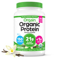 Orgain Organic Vegan Protein Powder, Vanilla Bean   21g Plant Protein, 4g Prebiotic Fiber, No Lactose Ingredients, No Added Sugar, Non GMO, For Shakes & Smoothies, 2.03 lb (Packaging May Vary)