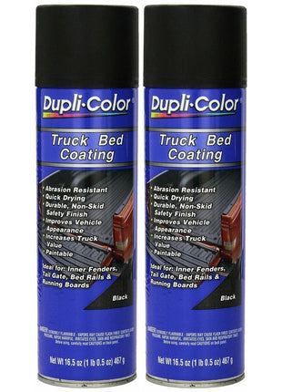 Dupli-Color Truck Bed Vinyl Polymer Coating Aerosol Black 16.5 oz Water Resistant
