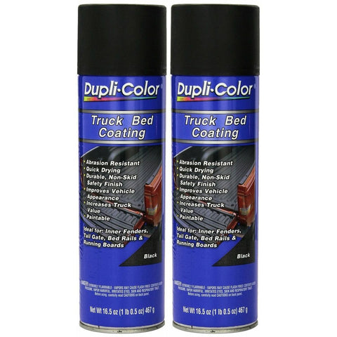 Dupli-Color Truck Bed Vinyl Polymer Coating Aerosol Black 16.5 oz Water Resistant