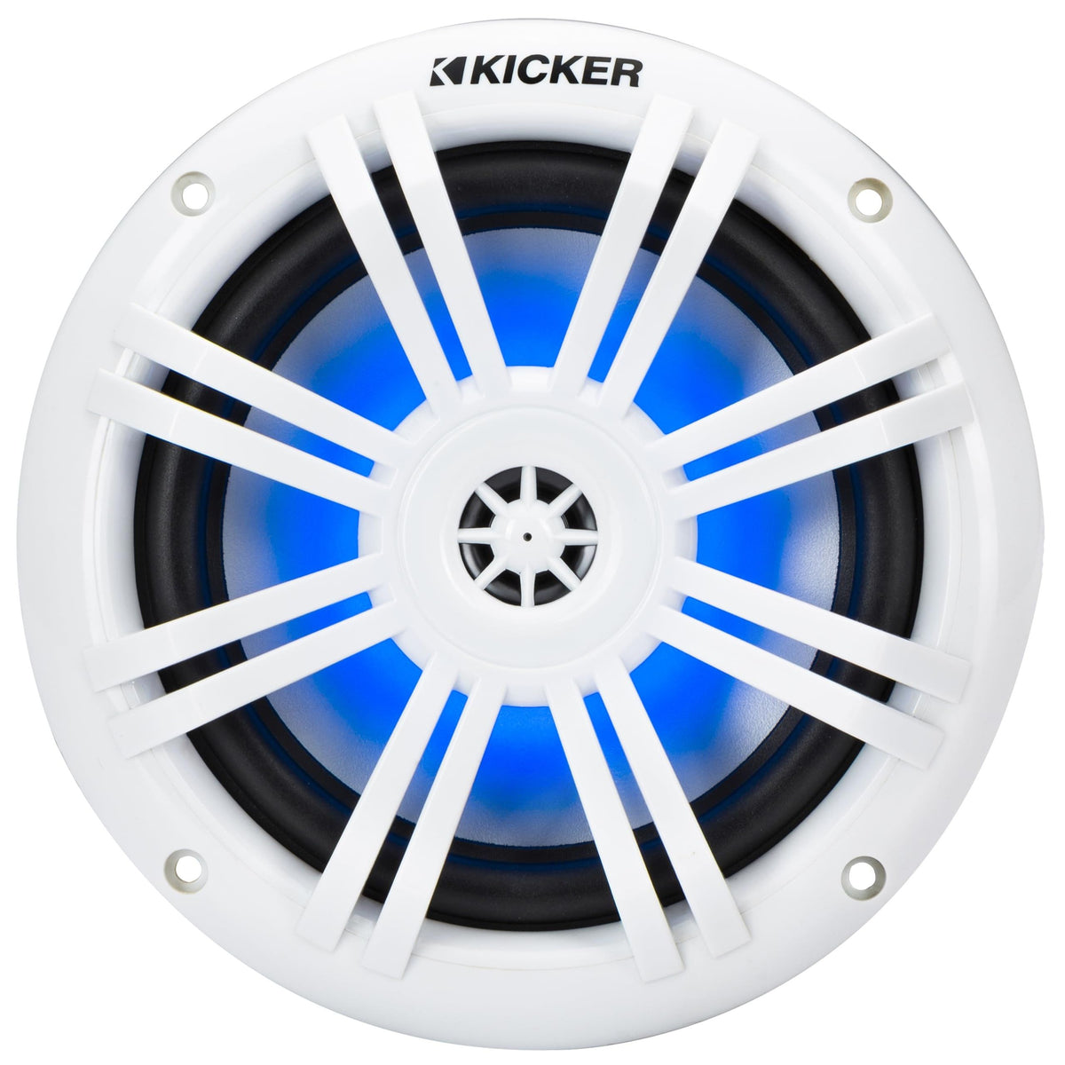 KICKER 51KM604WL KM 6.5" 4Ω LED Marine Coaxial Speakers - Pair