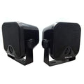 4 Inches Heavy Duty Waterproof Boat Marine Box Outdoor Speakers Surface Mounted for Skid Steer ATV UTV RZR Golf Cart Tractor Powersports Boat Truck Jeep