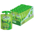 GoGo squeeZ Applesauce and Fruit Puree, Apple Apple, 3.2 oz (Pack of 18), Unsweetened Fruit Snacks for Kids, Gluten Free, Nut Free and Dairy Free, Recloseable Cap, BPA Free Pouches