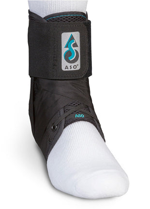 Med Spec ASO Ankle Stabilizer Lace Up Ankle Brace Sprain Support Black, MD | Ankle Brace for Sprains, Instability, Bilateral Orthopedic Support, Sports Injury Recovery, Men, Women, Teens & Kids. 264014