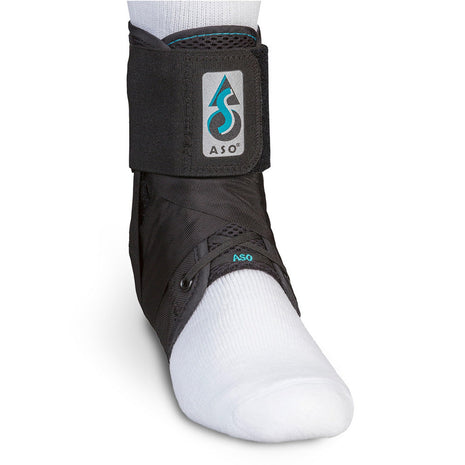 Med Spec ASO Ankle Stabilizer Lace Up Ankle Brace Sprain Support Black, MD | Ankle Brace for Sprains, Instability, Bilateral Orthopedic Support, Sports Injury Recovery, Men, Women, Teens & Kids. 264014
