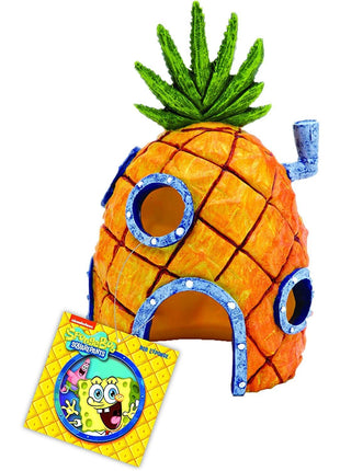 Penn-Plax (SBR10EO Spongebob Squarepants Officially Licensed Aquarium Ornament 芒聙聯 Spongebob芒聙聶s Pineapple House 芒聙聯 Medium
