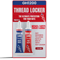 GH1200-6gx2 Pack Thread Lock Medium and Strong Strength for Nuts, Bolts, and Metals, Threadlocker Lock Tight & Seal Fasteners with Stable and Consistent Performance