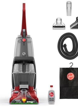 Hoover PowerScrub Deluxe Carpet Cleaner Machine for Carpet and Upholstery, Deep Cleaning Carpet Shampooer Machine with Multi Purpose Tools, Pair Carpet Cleaner Solution