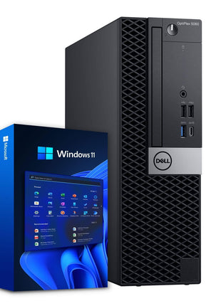 Dell Windows 11 Desktop Computer OptiPlex 5060 | Intel Core i5-8500 Six Core (4.3GHz Turbo) | 16GB DDR4 RAM | 500GB SSD Solid State + 1TB HDD | WiFi + Bluetooth | Home or Office PC (Renewed)