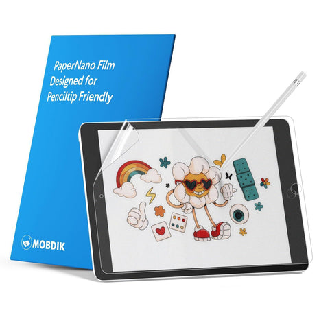 MOBDIK Paperfeel Screen Protector for iPad 9th/8th/7th Generation | 2 Pack Matte Film Crafted for Natural Writing, Anti Glare, Touch Sensitivity