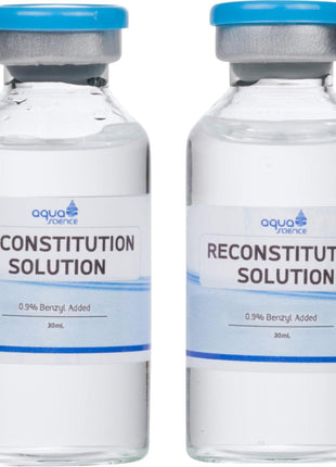 Reconstitution Solution 2-Pack - 30ml - Ultra Clean Solution in Premium Glass Vials | Made in USA