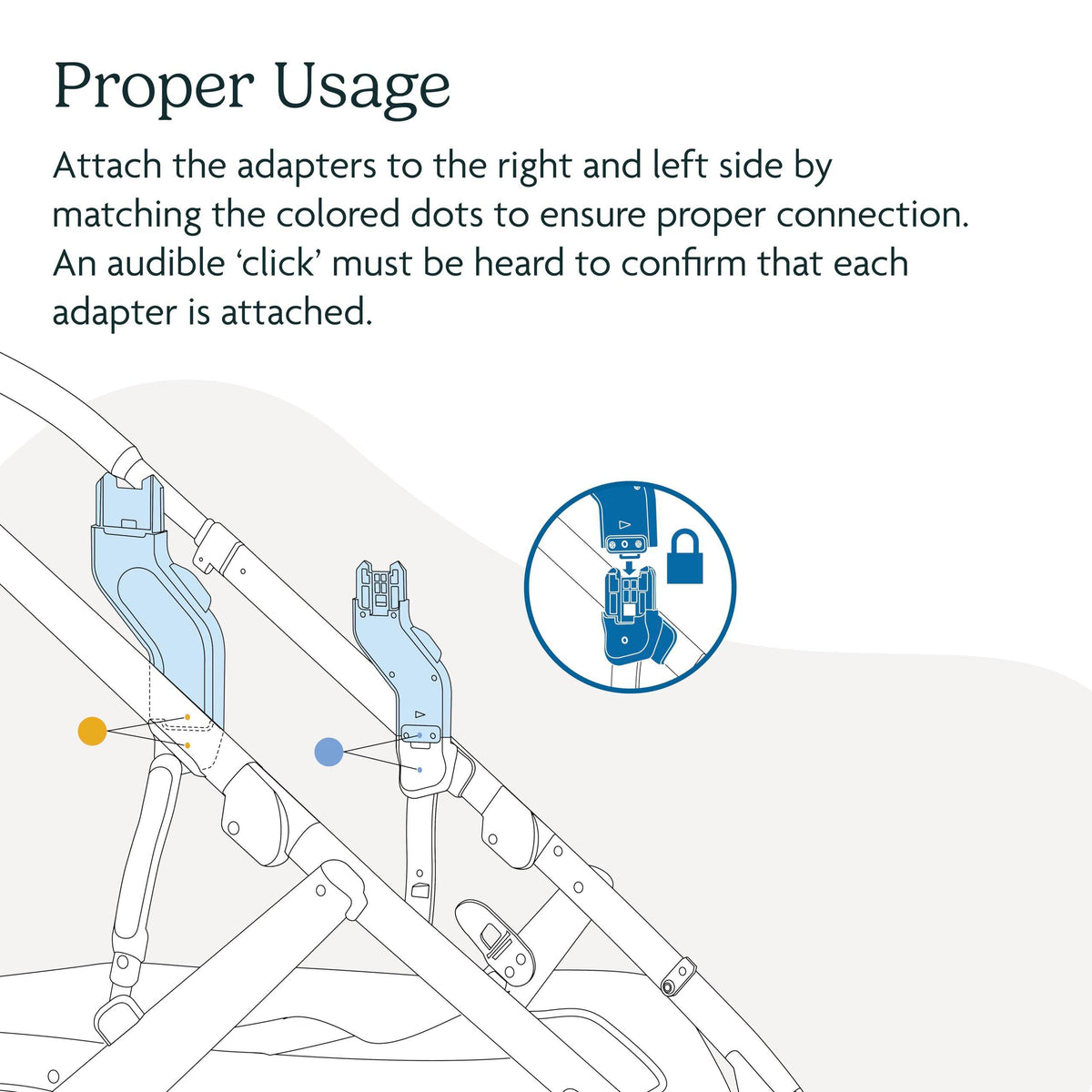 UPPAbaby Upper Adapter for Vista, Vista V2, and Vista V3 Strollers/ Compatible with Bassinet, Toddler Seat, Aria, Mesa V2, or Mesa Max Infant Car Seats / Quick + Secure Attachment / 1 Set