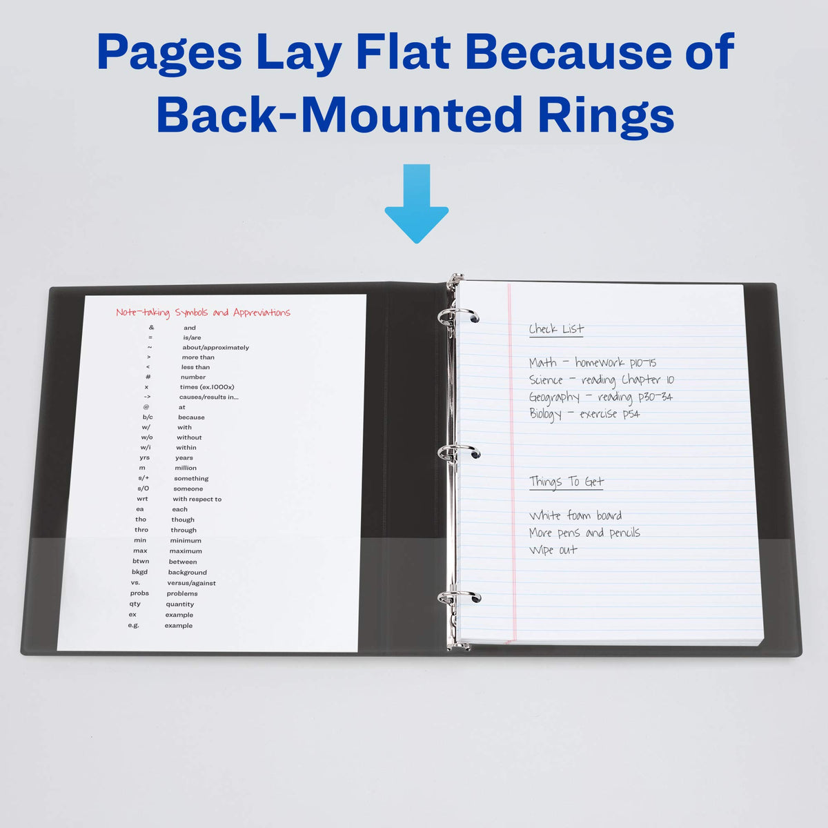 Avery Economy View 3 Ring Binder, 1" Round Rings, 1 White Binder (05711)