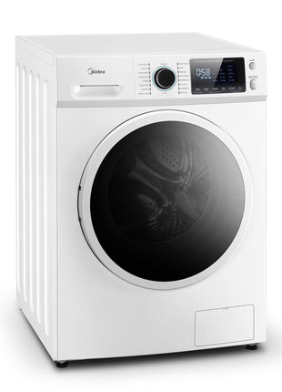 Midea 24 Inch All-in-One Front Load Washer Dryer Combo, 2.7 Cu.ft 26lbs Ventless Full-Automatic Washing Machine with Steam Care, Overnight Dry, 1400 RPM 16 Wash Cycles, White