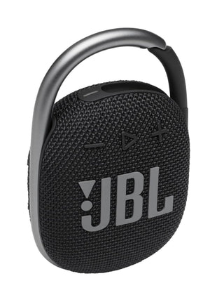 JBL Clip 4 - Portable Mini Bluetooth Speaker, big audio and punchy bass, integrated carabiner, IP67 waterproof and dustproof, 10 hours of playtime, speaker for home, outdoor and travel (Black)