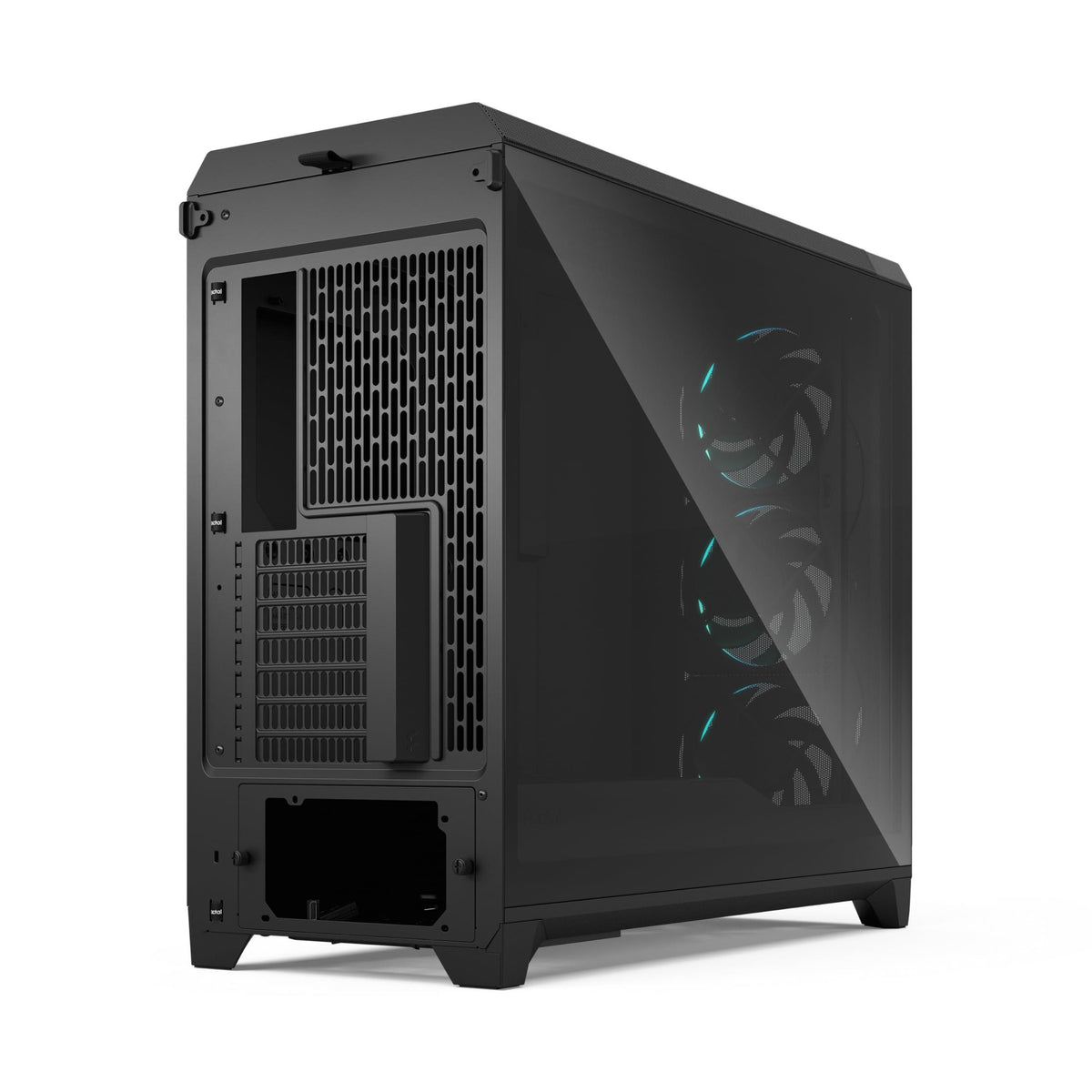 Fractal Design Meshify 3 XL Black RGB Tempered Glass Light Tint - High Airflow PC Gaming Case - Mesh Front Panel - Three ARGB Momentum 14 Gen 2 Fans Included - Spacious Interior - GPU up to 512mm