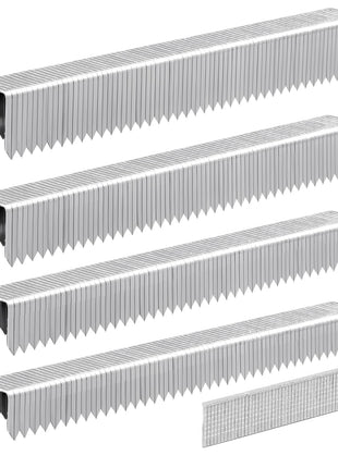 SITLDY Heavy Duty T50 Staples 5400-Count 5 Sizes Includes: 5/16 inch,3/8 inch,1/2 inch,9/16 inch Staples+5/8 inch Brad Nails, 20 Gauge Galvanized Assorted Size Project Pack