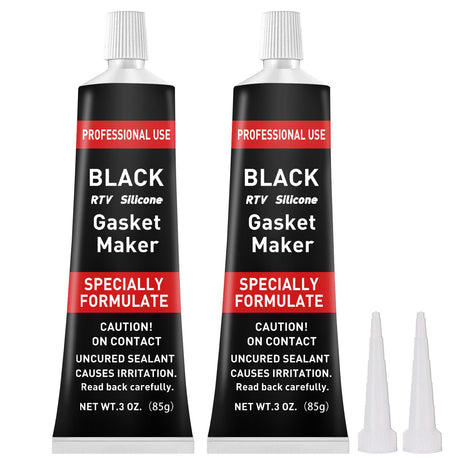 1DFAUL RTV Silicone Gasket Maker, High Temp Silicone Resist Oil, Black,170g | Anti-Freeze RTV Silicone Sealant for Engines, Gearboxes, Pumps, Superchargers