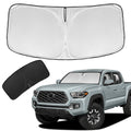 for Toyota Tacoma 2016-2023 2024 2025 2026 Sun Shade Sunshade Windshield Cover - 4 Layers Front Window Shade Custom Fit Tacoma 2Dr 4Dr Pickup Sun Visor 240T Shade Blocks UV Rays Car Accessories