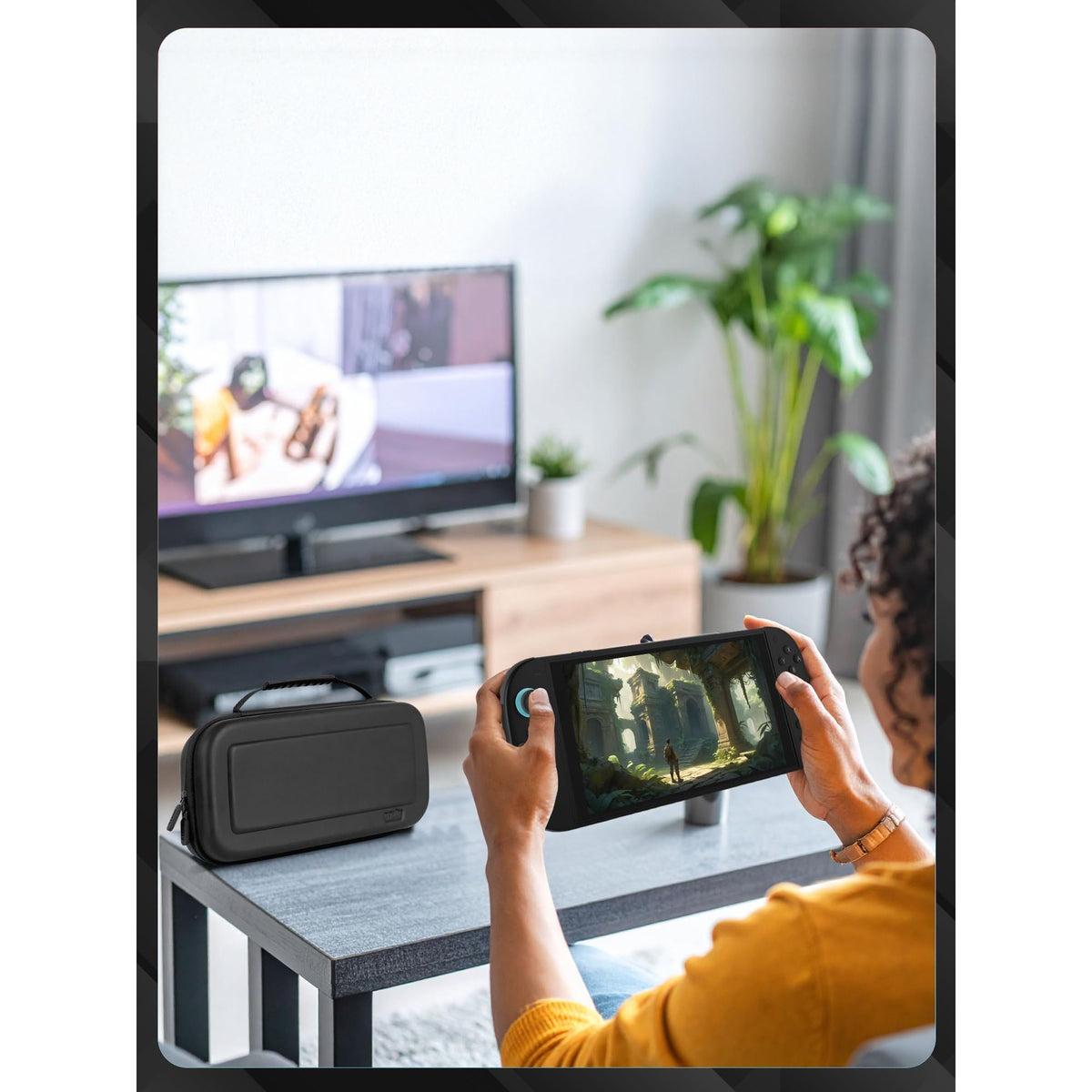 Orzly Case for Nintendo Switch 2 Protective Travel Carry Case with Screen Padding, Game Cards & microSD Slots with Zipped & Open Pockets for Console Accessories - Gift Box Edition