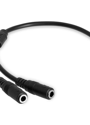StarTech.com 3.5mm Audio Extension Cable - Slim Audio Splitter Y Cable and Headphone Extender - Male to 2x Female AUX Cable (MUY1MFFS)