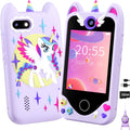 Kids Smart Phone for Girls Gifts - Toddler Christmas Birthday Gift for Age 3 4 5 6 Year Old, Kids Cell Phone Toy with Touchscreen, Dual Cameras, Learning, Kid Mp3 Player, Games with 32 GB Card