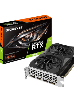 GIGABYTE GeForce RTX 3050 WINDFORCE OC V2 6G Graphics Card, 2X WINDFORCE Fans, 6GB GDDR6 96-bit GDDR6, GV-N3050WF2OCV2-6GD Graphics Card
