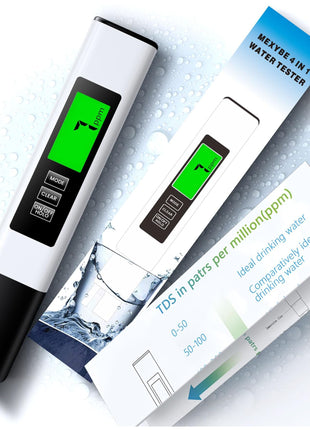 2025 All-New 4 in 1 Tds Meter Digital Water Tester - Accurate and Reliable TDS EC & Temp(°C,°F) Meter - 0-9999ppm - Professional Testing for Drinking Water, RO/DI System, Aquariums etc