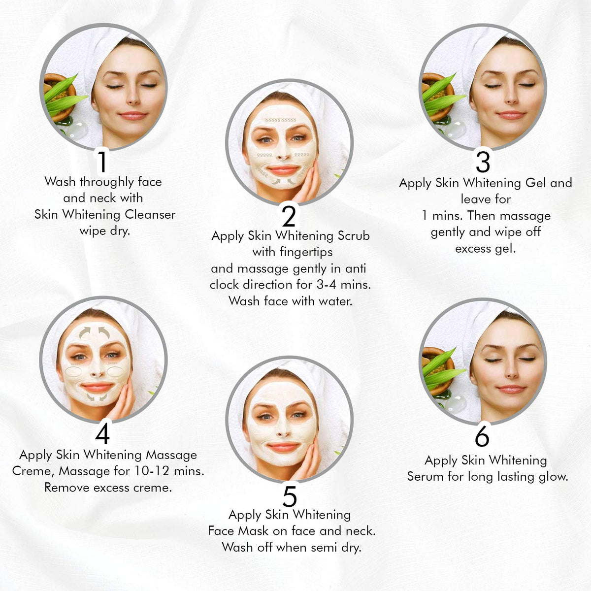 Astaberry Skin Whitening Professional Facial Kit 12 Pouch Set (6 Steps) Advanced - Goodness Of Almond Oil | Mulberry & Bearberry Extract | Vitamin E | Improving skin tone