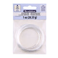 Beadalon Carbon Steel Memory Wire, Round, Medium Bracelet, Silver Plated, 1 oz, Approx. 73 coils