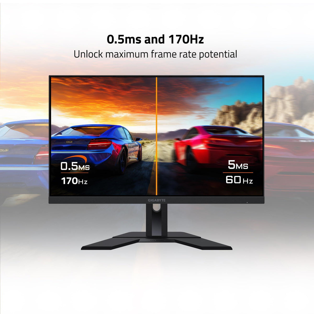 GIGABYTE M27Q 27" 165Hz 1440P -KVM Gaming Monitor, 2560 x 1440 SS IPS Display, 0.5ms (MPRT) Response Time, 92% DCI-P3, HDR Ready, FreeSync Premium, 1x Display Port 1.2, 2x HDMI 2.0, 2x USB 3.0