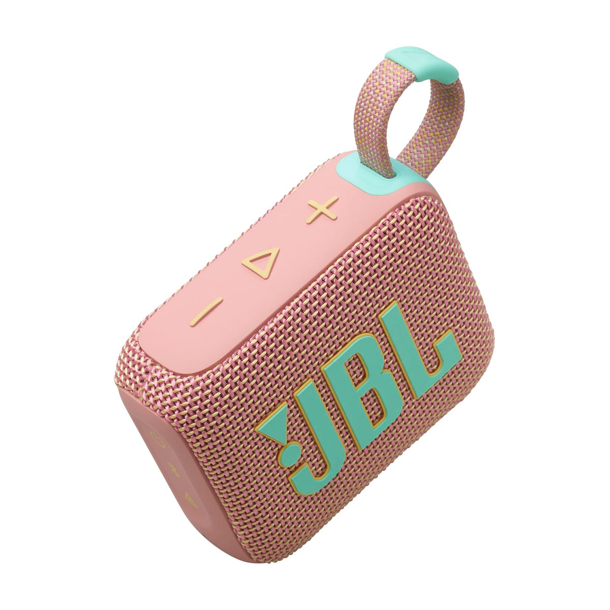 JBL Go 4 - Ultra-Portable, Waterproof and Dustproof Bluetooth Speaker, Big Pro Sound with Punchy bass, 7-Hour Built-in Battery, Made in Part with Recycled Materials (Pink)