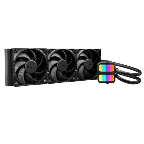 be quiet! Silent Loop 3 420mm CPU AIO Liquid Cooler | 3 Silent Wings 4 140mm PWM High-Speed Fans | Quiet Performance | 6-Pole Motor | Discreet ARGB Lighting | Refillable | Black | BW026