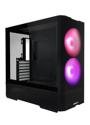 LIAN LI LANCOOL 207 Compact ATX RGB Gaming Computer Case, Airflow Optimized Mesh Panels Tower Chassis w/ 2x140mm ARGB,2x120mm PWM Fans Pre-Installed, USB Type-C Port, Tempered Glass Side Panel (Black)