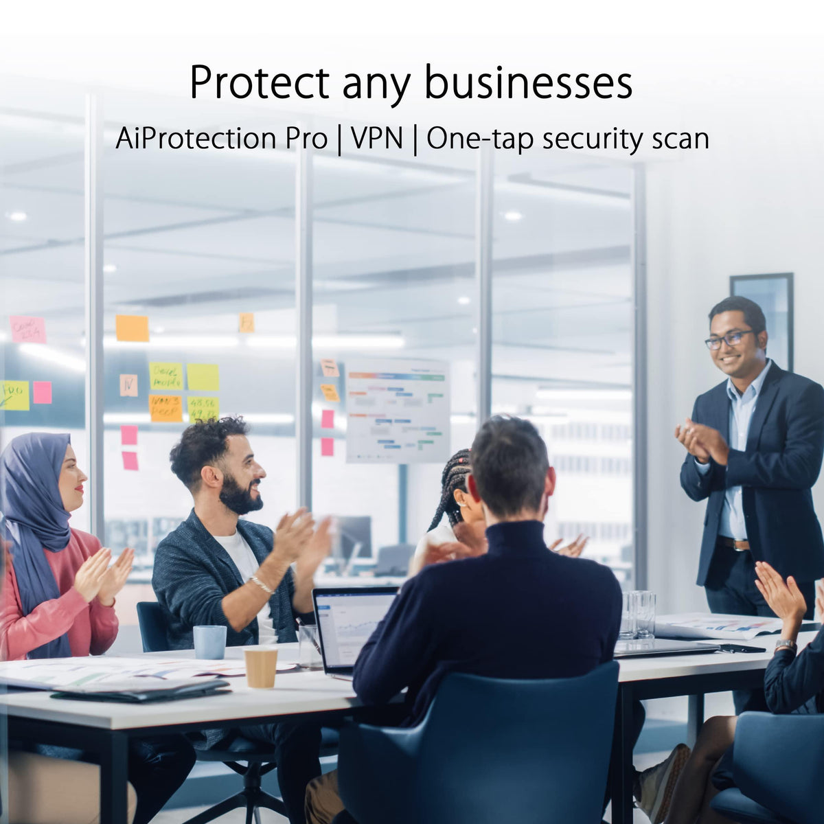 ASUS ExpertWiFi EBM68 AX7800 Tri-Band Business Mesh WiFi 6 System (1 Pack) - Custom Guest Portal & SDN, Easy Setup & Remote Management, Free Commercial-Grade Network Security & VPN, VLAN, Backup WAN