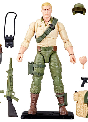 G.I. Joe Classified Series Retro Cardback Duke, Collectible 6-Inch Action Figure with 10 Accessories