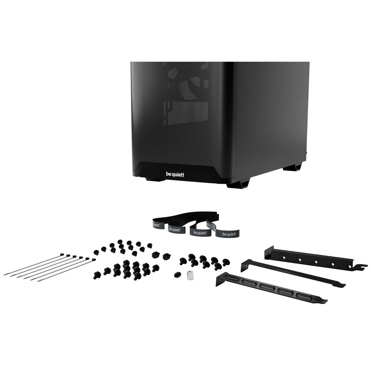 be quiet! Pure Base 501 Black PC case | 2 Preinstalled Quiet Fans | Mid Case | USB 3.2 Gen | Airflow | BGW74