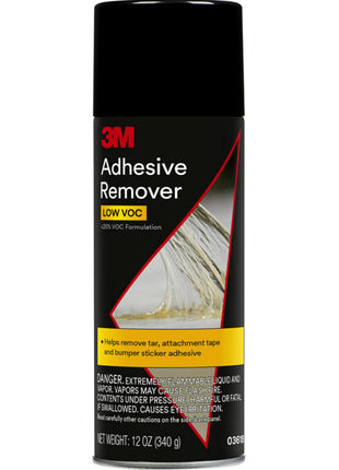 3M Adhesive Remover, 12 oz., Quickly Remove Adhesive, Attachment Tape, Tar, Wax & Adhesive Residue, Low VOC <20%, No Residue Left Behind, Easy-to-Use Formula, Also Works on Glass & Vinyl (03618VOC20)