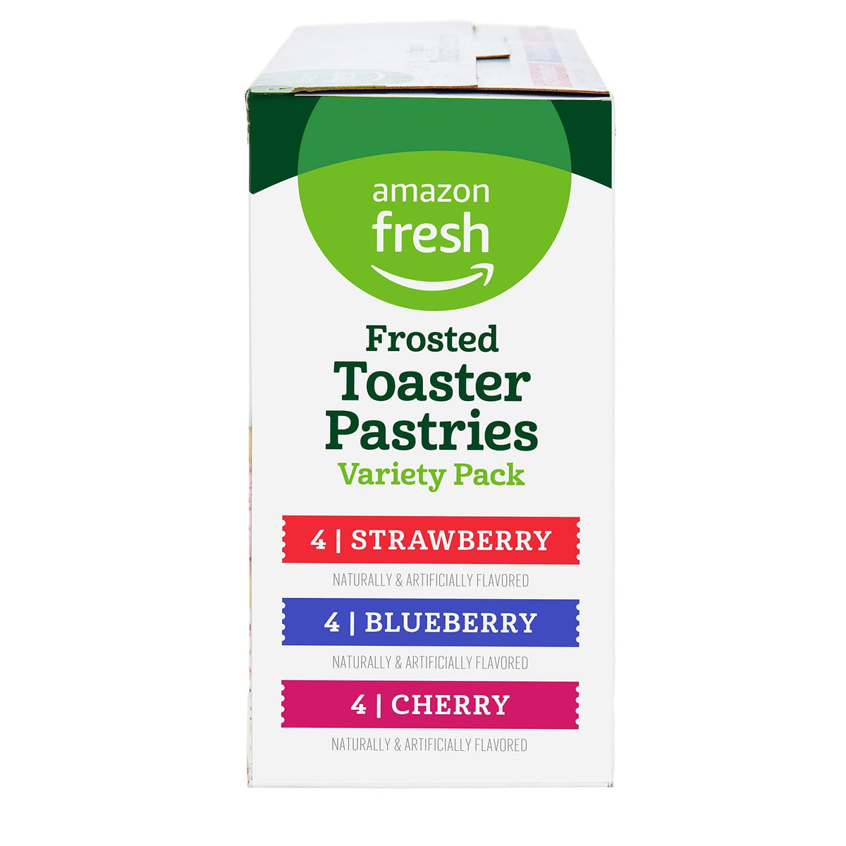Amazon Fresh - Toaster Pastries Variety Pack (Strawberry, Blueberry, Cherry), Packing May Vary