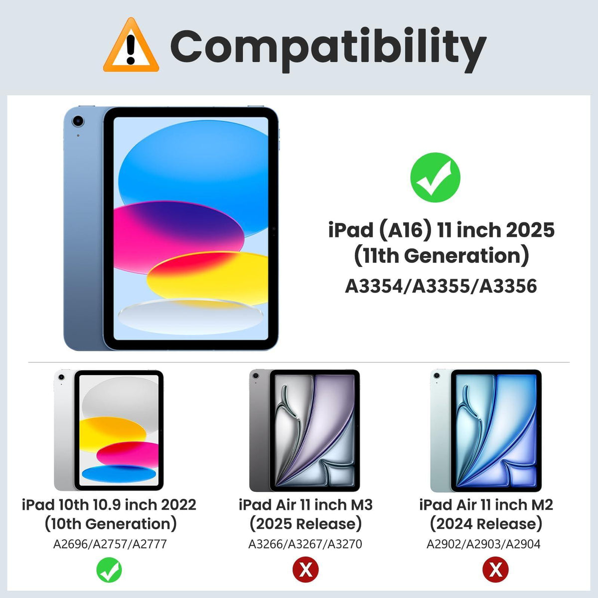 MoKo for iPad (A16) 11th Generation Case 11 Inch 2025, iPad 10th Generation Case 10.9 Inch 2022, Slim Stand Hard PC Translucent Back Shell Smart Cover, Support Touch ID, Auto Wake/Sleep, Black