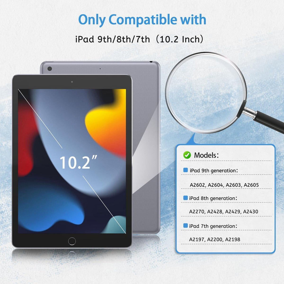 MOBDIK 2 Pack Paperfeel Screen Protector Compatible with iPad 9/8/7 (10.2 Inch, 2021/2020/2019, 9th/8th/7th Generation), Crafted for Natural Writing, Anti Glare with Easy Installation Kit