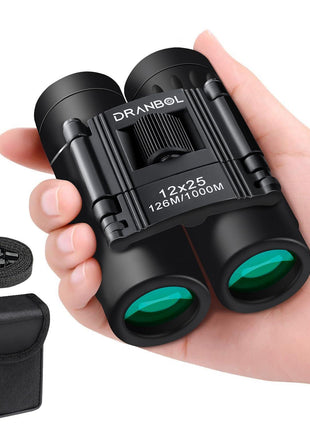 12X25 Mini Pocket Binoculars for Adults Kids, Small Compact Binoculars for Bird Watching, Opera Concert