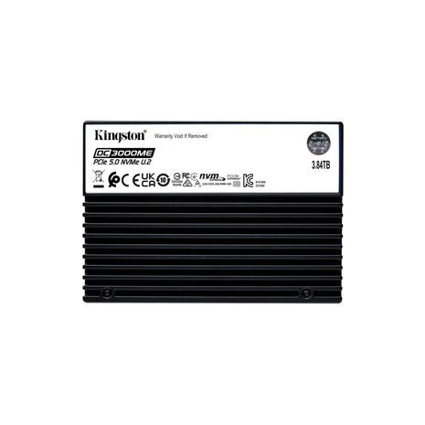 Kingston Enterprise 3.84TB DC3000ME | TCG Opal U.2 PCIe 5.0 NVMe SSD | SEDC3000ME/3T8