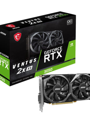 msi Gaming GeForce RTX 3050 8GB GDRR6 Boost Clock: 1807 MHz 128-Bit HDMI/DP PCIe 4 Torx Twin Fans Ampere OC Graphics Card (RTX 3050 Ventus 2X XS 8G OC)