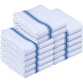 Utopia Towels Blue Dish Towels [12 Pack - 15 x 25 Inches] 100% Ring Spun Cotton Highly Absorbent & Reusable Cleaning Bar, Tea, Kitchen and Dishcloths Set - 200 GSM