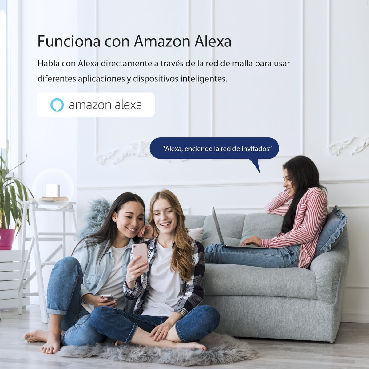 Tenda Nova AX1500 Wi-Fi 6 Mesh System MX3 - Covers up to 3500 sq.ft - Whole Home WiFi 6 Mesh System - Gigabit Mesh Router for 80 Devices - Dual-Band Mesh Network - 3-Pack