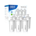 AQUA CREST Replacement for Brita搴?Filter, Brita搴?Water Pitchers and Dispensers, Classic OB03, Mavea搴?107007, and More, NSF Certified Pitcher Water Filter, 1 Year Filter Supply, 6 Count