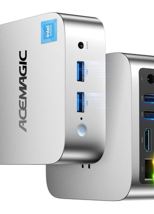 ACEMAGIC Mini PC 4300U -Beat 3500U/3300U/N150/N95, 16GB DDR4 256GB SSD Mini Computers, 28W MAX Small Desktop 4K Triple Display/WiFi/VESA for Home Office Business Education, Preinstalled WIN11 Pro