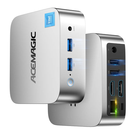ACEMAGIC Mini PC 4300U -Beat 3500U/3300U/N150/N95, 16GB DDR4 256GB SSD Mini Computers, 28W MAX Small Desktop 4K Triple Display/WiFi/VESA for Home Office Business Education, Preinstalled WIN11 Pro