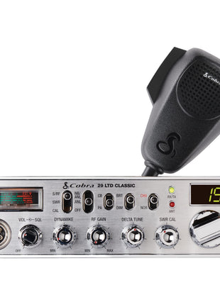 Cobra 29 LTD Classic AM/FM Professional CB Radio - Easy to Operate, Emergency Radio, Instant Channel 9, 4-Watt Output, Full 40 Channels, Adjustable Receiver and SWR Calibration, Black