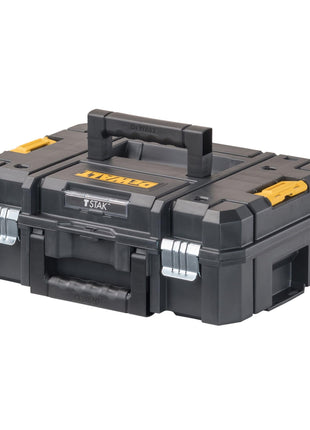 DEWALT TSTAK II Tool Box, Flat Top Tool Storage Case, Organizer Box Holds Up To 66 lbs, Flexible Platforms for Stacking, 13 Inch (DWST17807)
